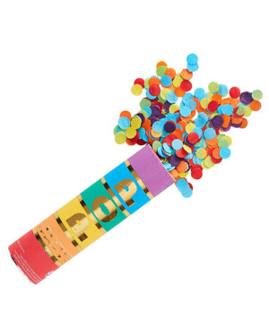 Konfettikanon: Regnbuekonfetti - 15cm