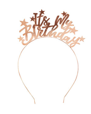 Hodepynt / Hårbøyle: "It's My Birthday" - 15 x 21cm