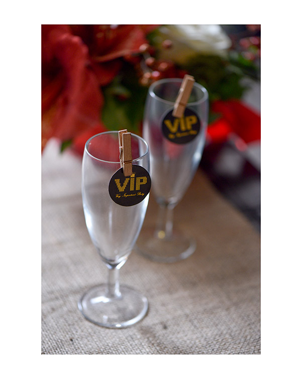 Konfetti (50stk): "VIP" - 3,5cm - Bilde 2