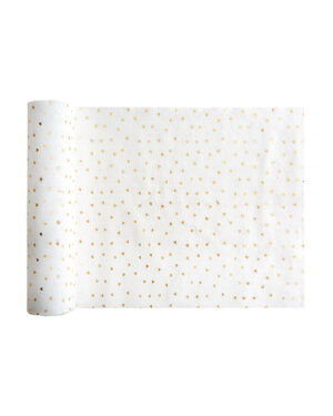 Bordløper: Gullhjerter - 3m x 28cm