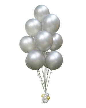 Ballongbukett: Silver it is! Jumbo