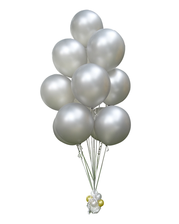 Ballongbukett: Silver it is! Jumbo