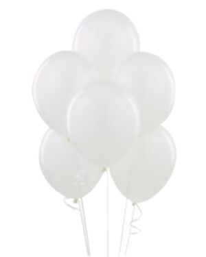 Ballongbukett: For the Love of White