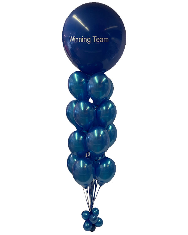 Ballongbukett: Royal Blue Metallic Jumbo