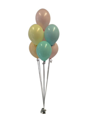 Ballongbukett: Lys Makron Miks