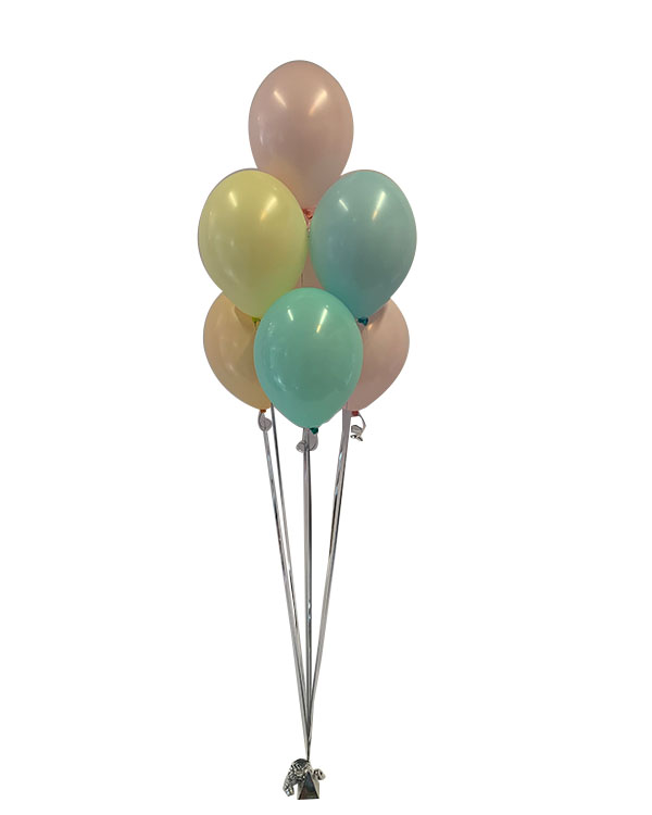 Ballongbukett: Lys Makron Miks