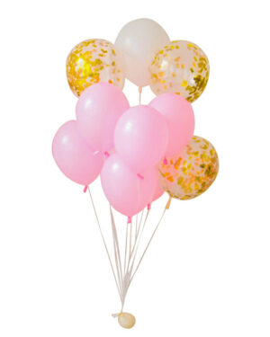 Ballongbukett: Pastel pamper bundle