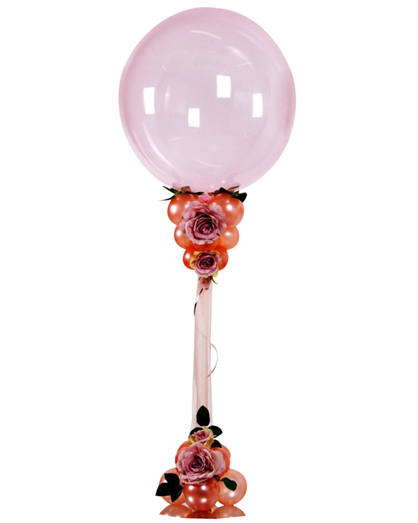 Jumbo ballong: Rosegold Flower Tower