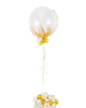 Jumbo ballong: Classy with a little splash of gold