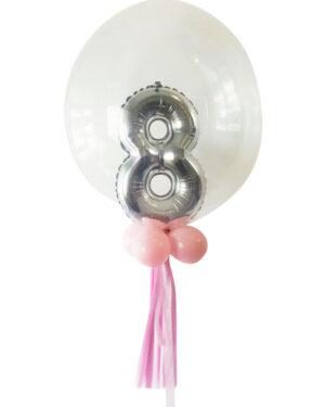 Jumbo ballong: Bubly pastel birthday balloon