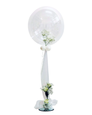 Jumbo ballong: White Rose Bubble