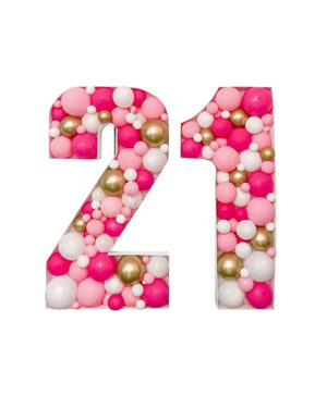 Mosaikk tall:  Golden pink