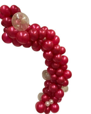 Organisk Ballonggirlander: Rød