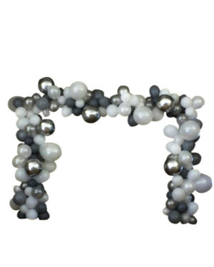 Organisk bue: Silvery orb arch