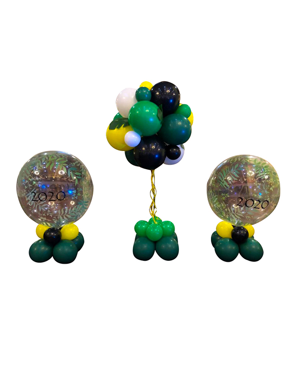 Splittsøyle: Tropical green centerpiece