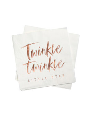 Servietter (16stk): "Twinkle twinkle little star" - 16cm