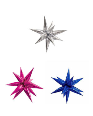 Folieballong: Starburst Stjerne - Flere Farger - 70 cm