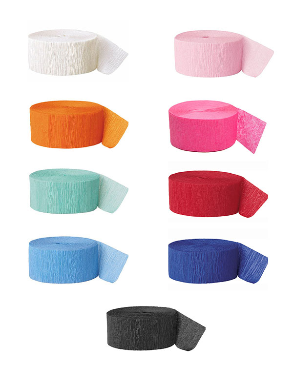 Serpentin: Flere Farger - 26,4m x 4,45cm