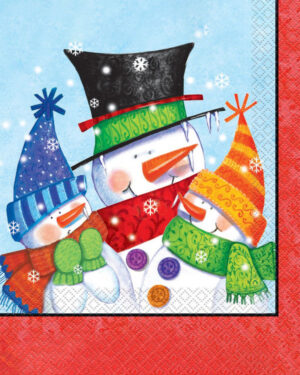 Servietter (16stk): Julenisse - 16.5cm