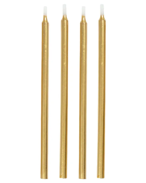 Kakelys (12stk): Gull - 13cm