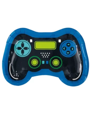 Tallerkener (8stk): Tv-spill fjernkontroll - 23,495cm