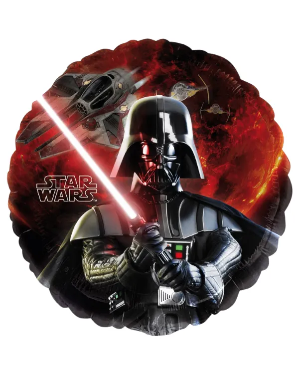 Folieballong: Star Wars - Darth Vader med sverd - Svart - 43cm