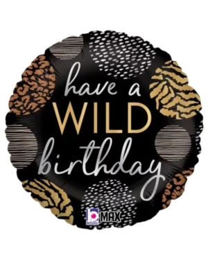 Folieballong: "have a WILD birthday" - 46cm