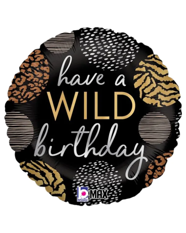 Folieballong: "have a WILD birthday" - 46cm