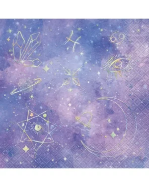 Servietter (16stk): Galakse - Lilla