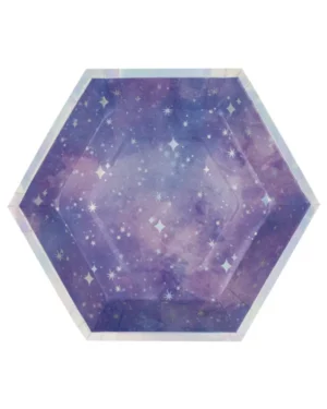 Tallerkener (8stk): Galakse - Lilla - 23,495cm