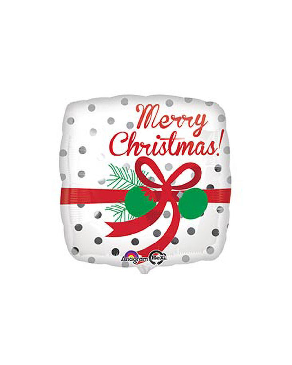 Folieballong: Merry Christmas Package - 45cm