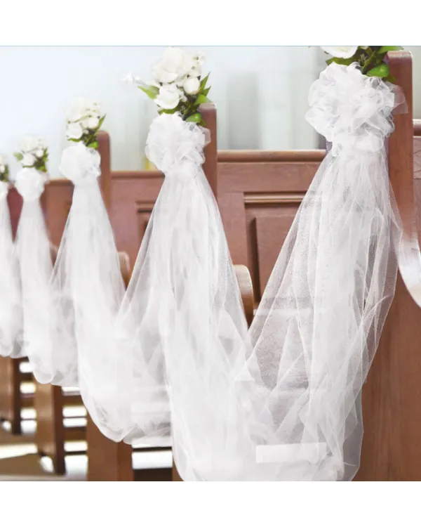 Tulle (tyll): Hvit - 59,4m x 15cm