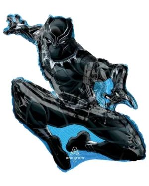 Folieballong: Black Panther - Svart - 81cm