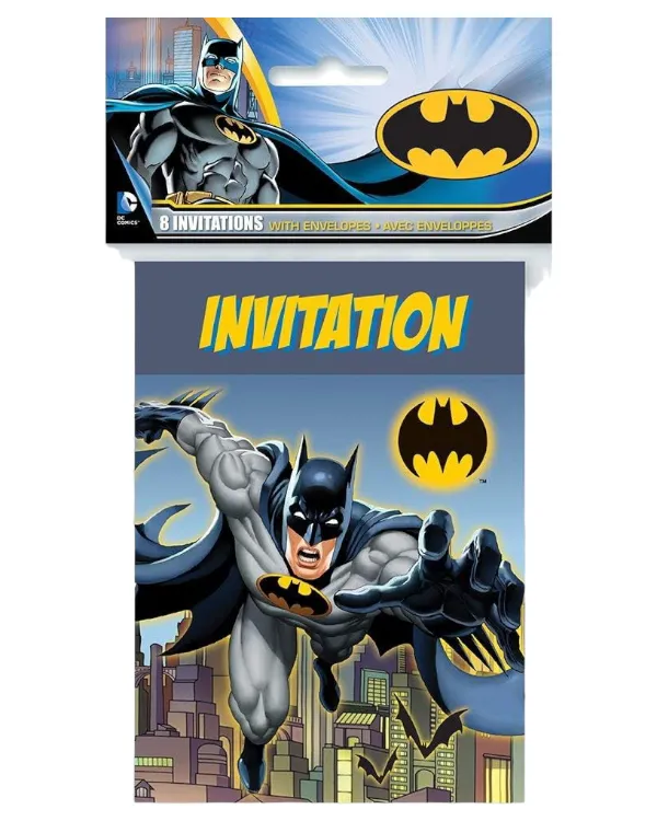 Invitasjonskort (8stk): Batman