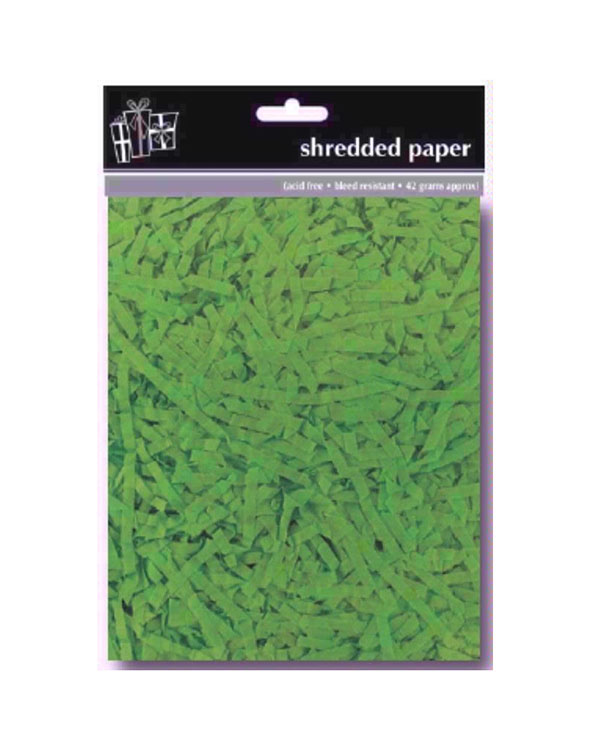 Konfetti / Revet papir: Grønn - 25g