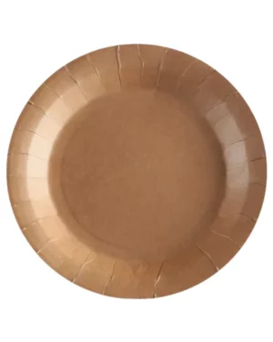 Tallerkener (10stk): Brun - 22,5cm