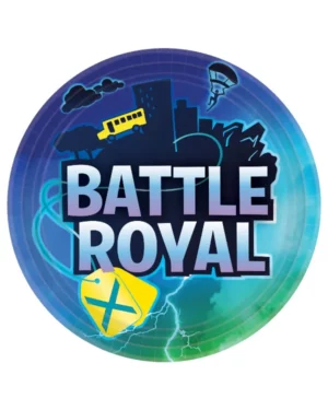Tallerkener (8stk): Battle Royal - Blå - 23 cm