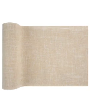 Bordløper: Trefarget Lurex polylinen - 3m x 28cm