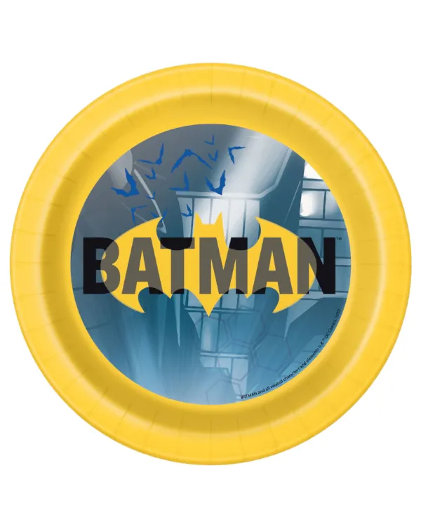 Tallerkener (8stk): Batman - Fargerik - 18cm