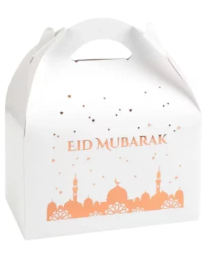 Gaveeske (4stk): "Eid Mubarak" - Rosegull - 18x10cm