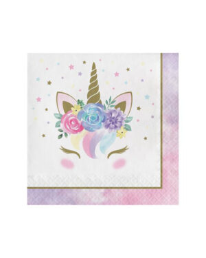 Servietter (16stk): Unicorn - 16.5 cm