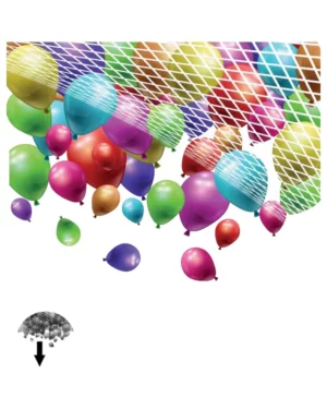 Ballongslipp: Nett - 500 ballonger (22,8cm)