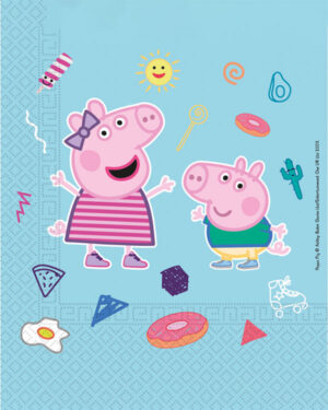 Servietter (20stk): Peppa Pig / Peppa Gris - 16.5cm