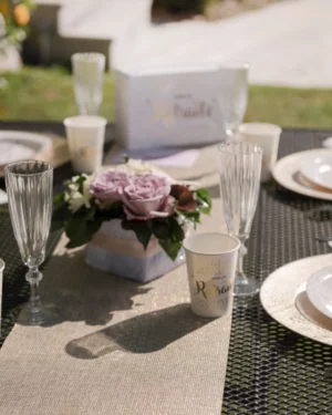 Bordløper: Gull Lurex polylinen - 3m x 28cm