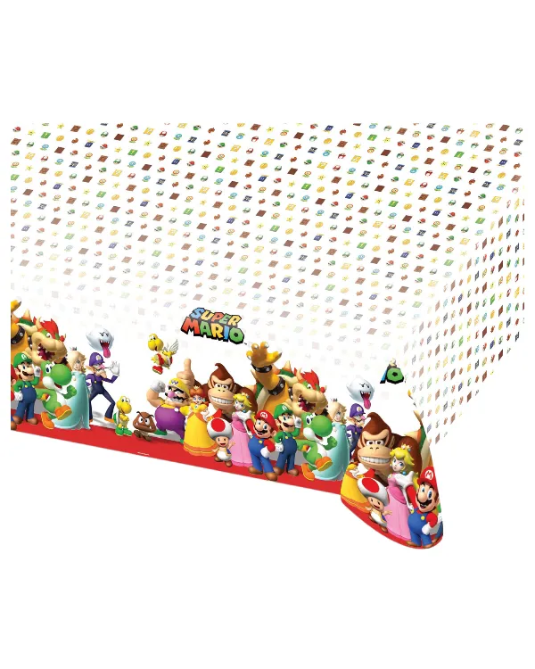 Duk: Super Mario - Hvit & Rød - 120 x 180 cm