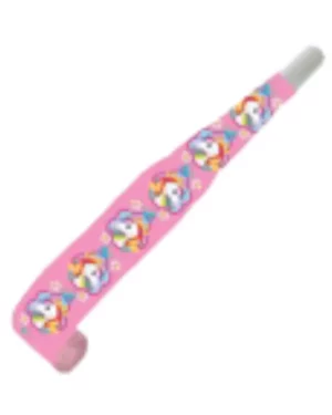 Fløyter / Blåsere (8stk): Enhjørning med regnbuehår - Rosa - 30cm