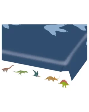Duk: Dinosaur - Blå - 1,75 x 1,15m