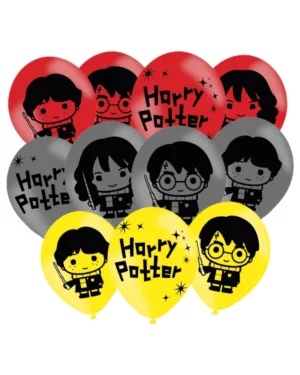 Lateksballonger (6stk): Harry Potter - Flerfarget - 27,5cm