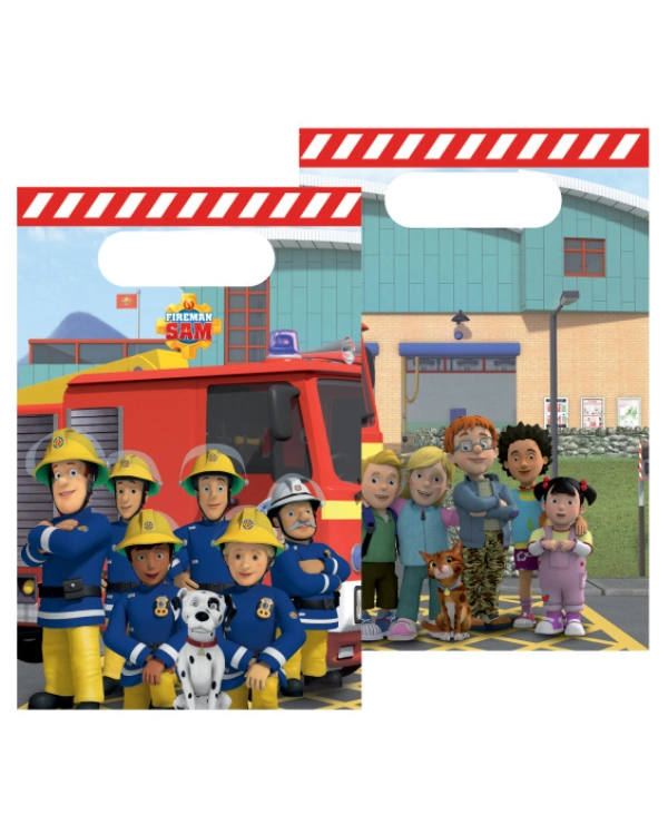 Gavepose / Godtepose (8stk): Brannman Sam - 15,8 x 23,6cm