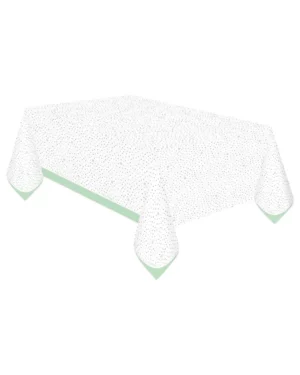 Papirduk: Hello Baby - Hvit&Grønn - 180 x 120cm